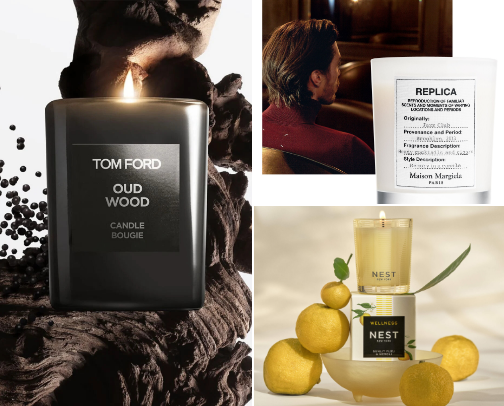 Fave Luxury Candles cover photo collage