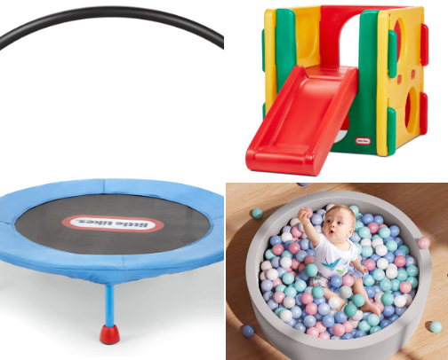 Indoor toddler playroom cover photo collage