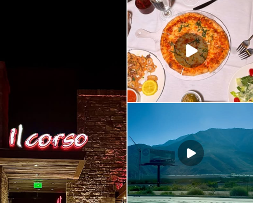 Dining in Palm Springs cover photo collage