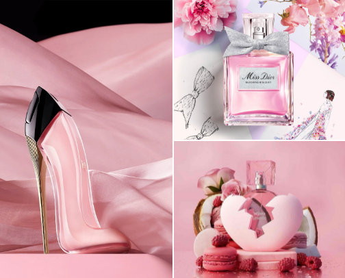 Delicate perfumes 🌸 cover photo collage