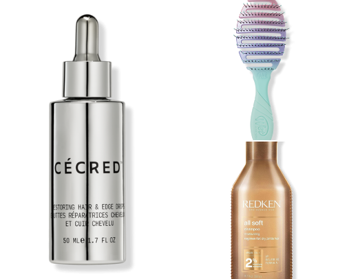 Hair care cover photo collage