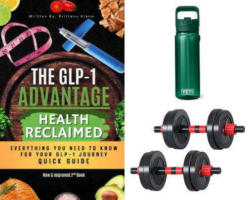 My GLP-1 journey survival list cover photo collage