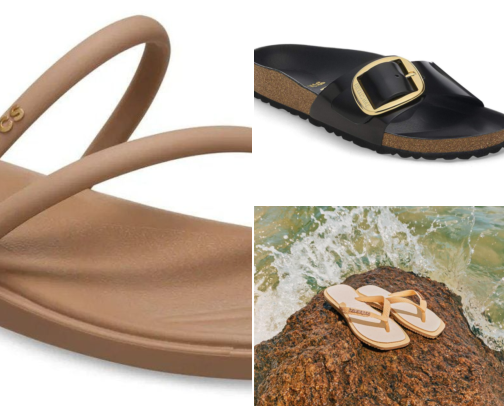 Comfy, Walk Approved - Holiday Sandals cover photo collage