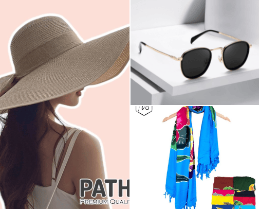 Recommended items to bring to the beach cover photo collage