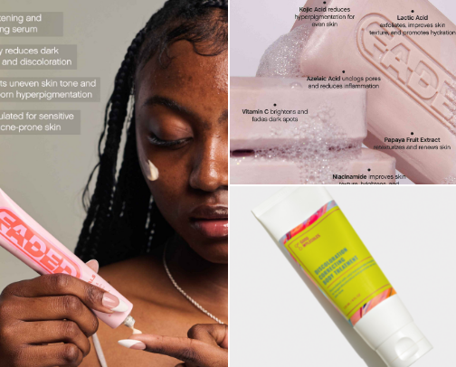 Skincare Essentials for the Girlies with Dark Spots, Hyperpigmentation and Oily Skin cover photo collage