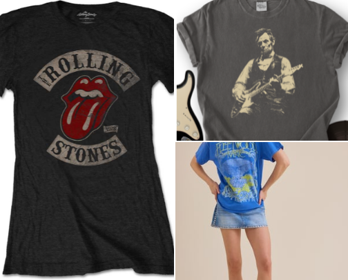 Concert Tshirts cover photo collage