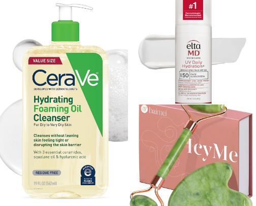 Skin care cover photo collage