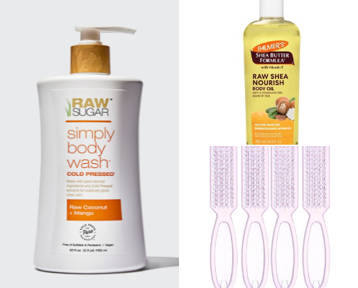 Shower Must Haves for Silky Skin and Healthy Hair cover photo collage
