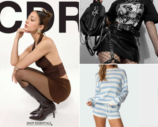 Women’s Online Clothing brands or boutiques that are always on point with styles and trends! cover photo collage