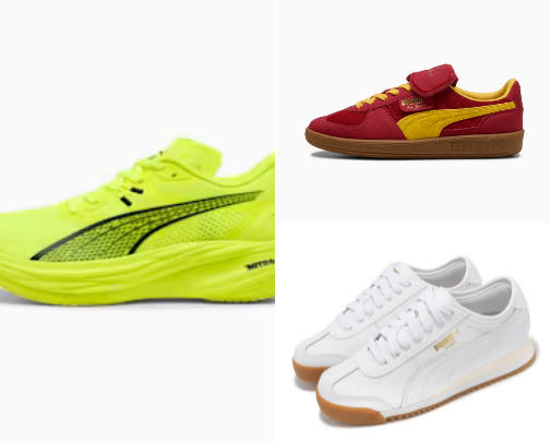 Puma shoes cover photo collage