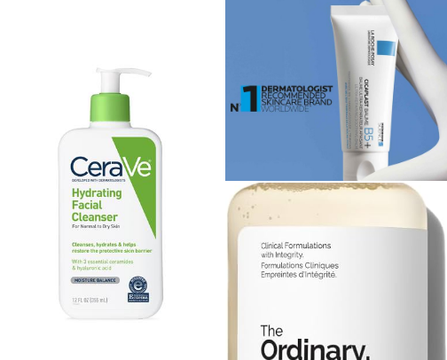 skincare finds🫧 cover photo collage