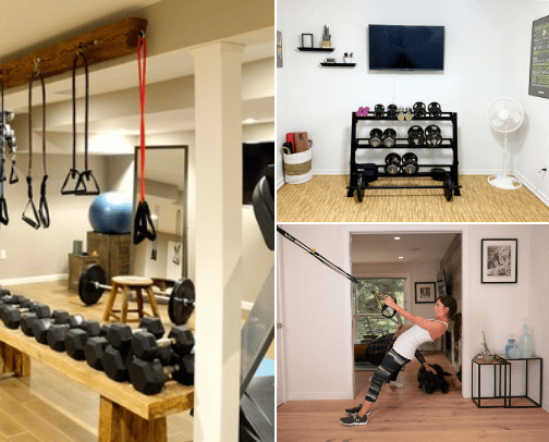 Create your own home gym! cover photo collage