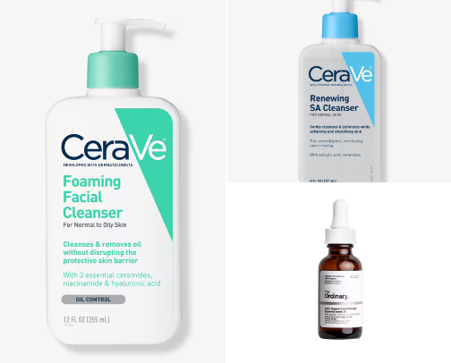 Skincare staples cover photo collage