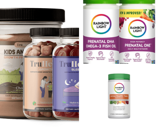 Vitamins & Supplements cover photo collage