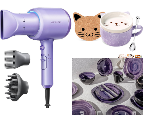 Purple is the new pink! cover photo collage