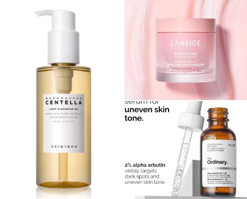 Skin care products for all types🫶🏻 cover photo collage