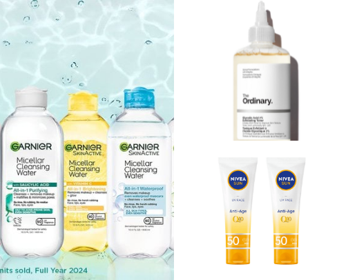 Skincare products for sensitive skin cover photo collage