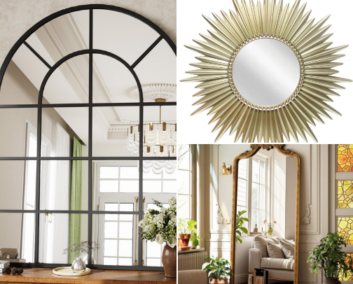 Must-haves Decorative Room Mirrors cover photo collage