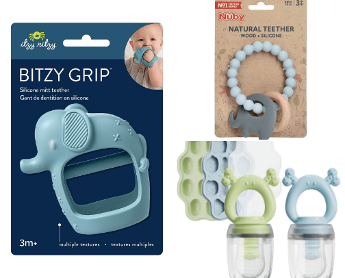 TEETHING MUST-HAVES cover photo collage