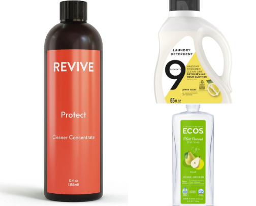 Cleaning products cover photo collage