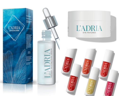 My L'adria cosmetics favorites 🤍 cover photo collage