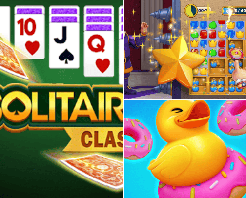 Game apps cover photo collage