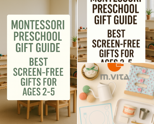 🌱 Montessori Gift Guide for Preschoolers (Value → Mid → Premium) cover photo collage