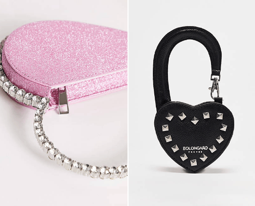 Heart shaped bags cover photo collage