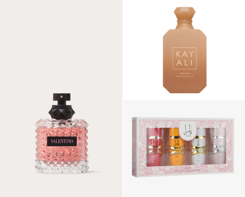 soft girl perfume cover photo collage