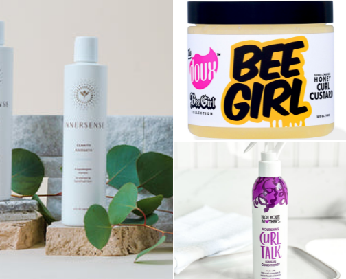 curly hair care! cover photo collage