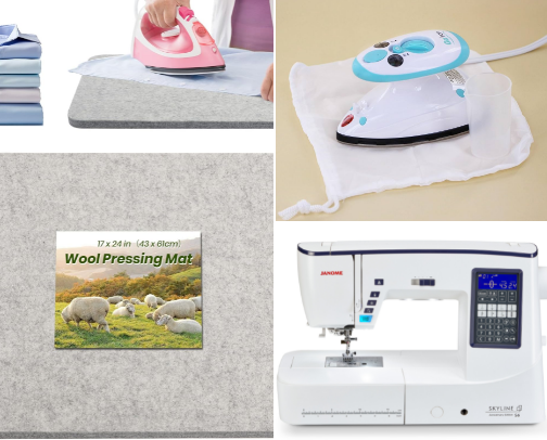 Quilting Supplies and helps cover photo collage