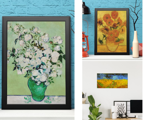 Vincent van Gogh High Quality Poster Reproductions cover photo collage