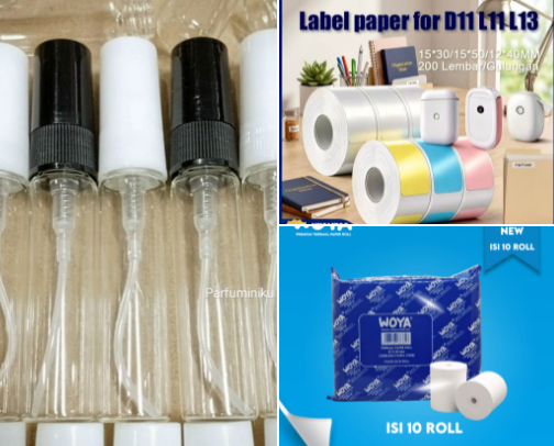 Botol Decant dan perintilannya cover photo collage