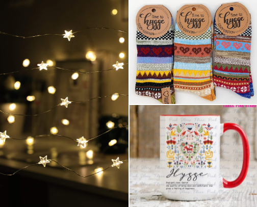 My favorite Hygge items🕯️ cover photo collage