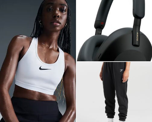 My workout clothes so I can be that gym girlie 💛 cover photo collage