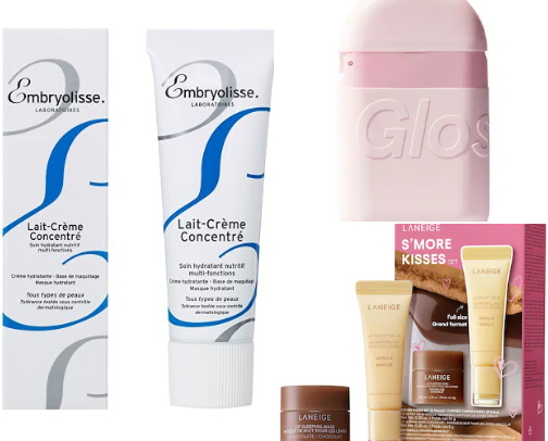 Best skin care items cover photo collage