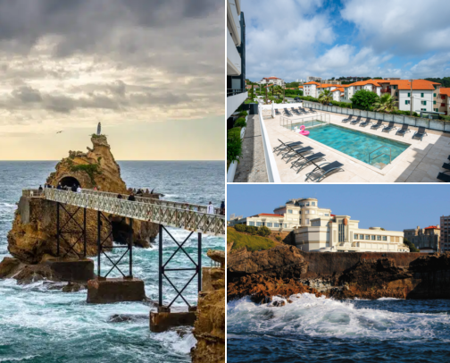Biarritz, France: Ocean Views, Beach Days, Easy Places to Stay cover photo collage