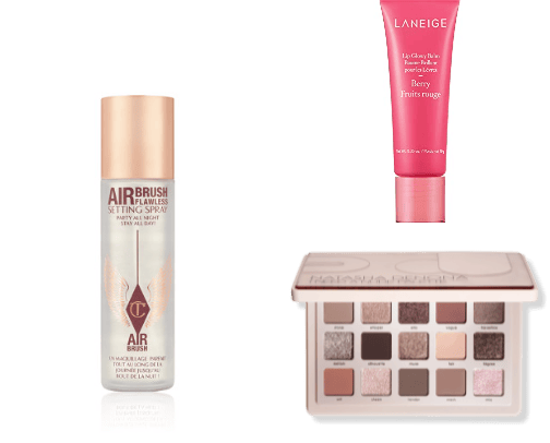 Do you want to see my makeup favorites for face, eyes, lips? cover photo collage