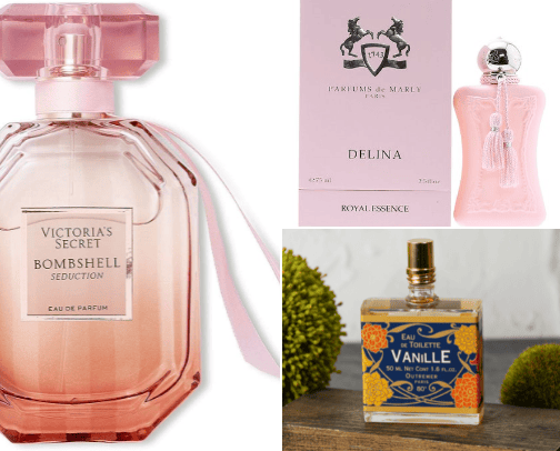 Fragrance for her cover photo collage