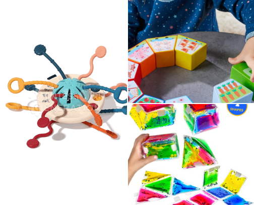 Baby toys cover photo collage