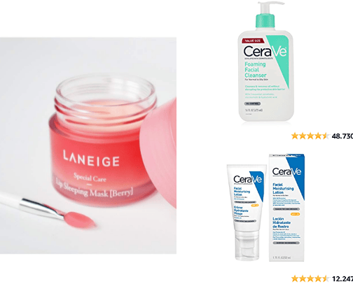 skincare favs 🫧 cover photo collage