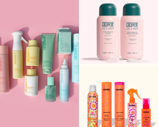 Hair products cover photo collage