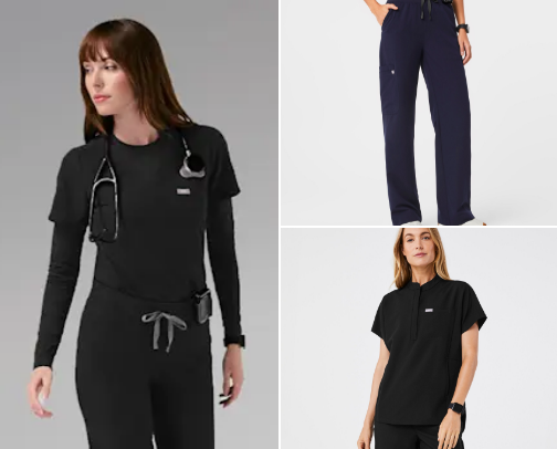 Shift Wardrobe: Scrubs That Work as Hard as I Do (Figs) cover photo collage