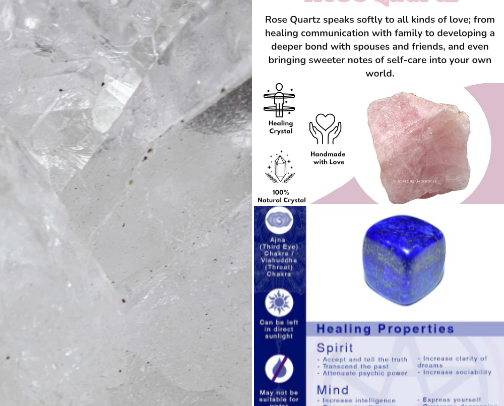 Crystals and their Metaphysical Meanings cover photo collage