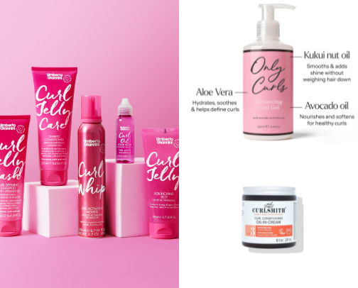 Hair products cover photo collage