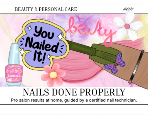 Salon Nails Without the Salon For Professional Results at Home cover photo collage