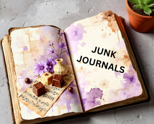 My junk journal recs cover photo collage