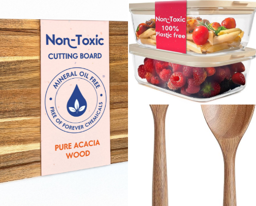 What you will find in my non-toxic kitchen! cover photo collage