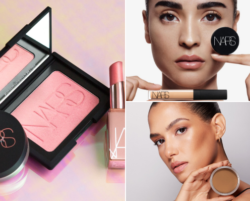 NARS makeup cover photo collage