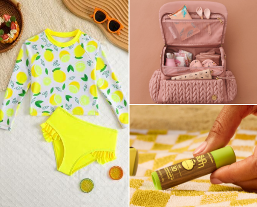 What’s in my baby bag cover photo collage